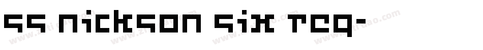 ss nickson six reg字体转换